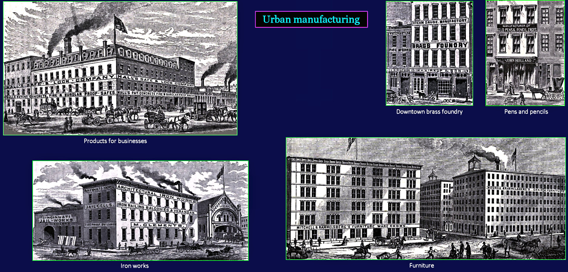 Urban manufacturing, 1890